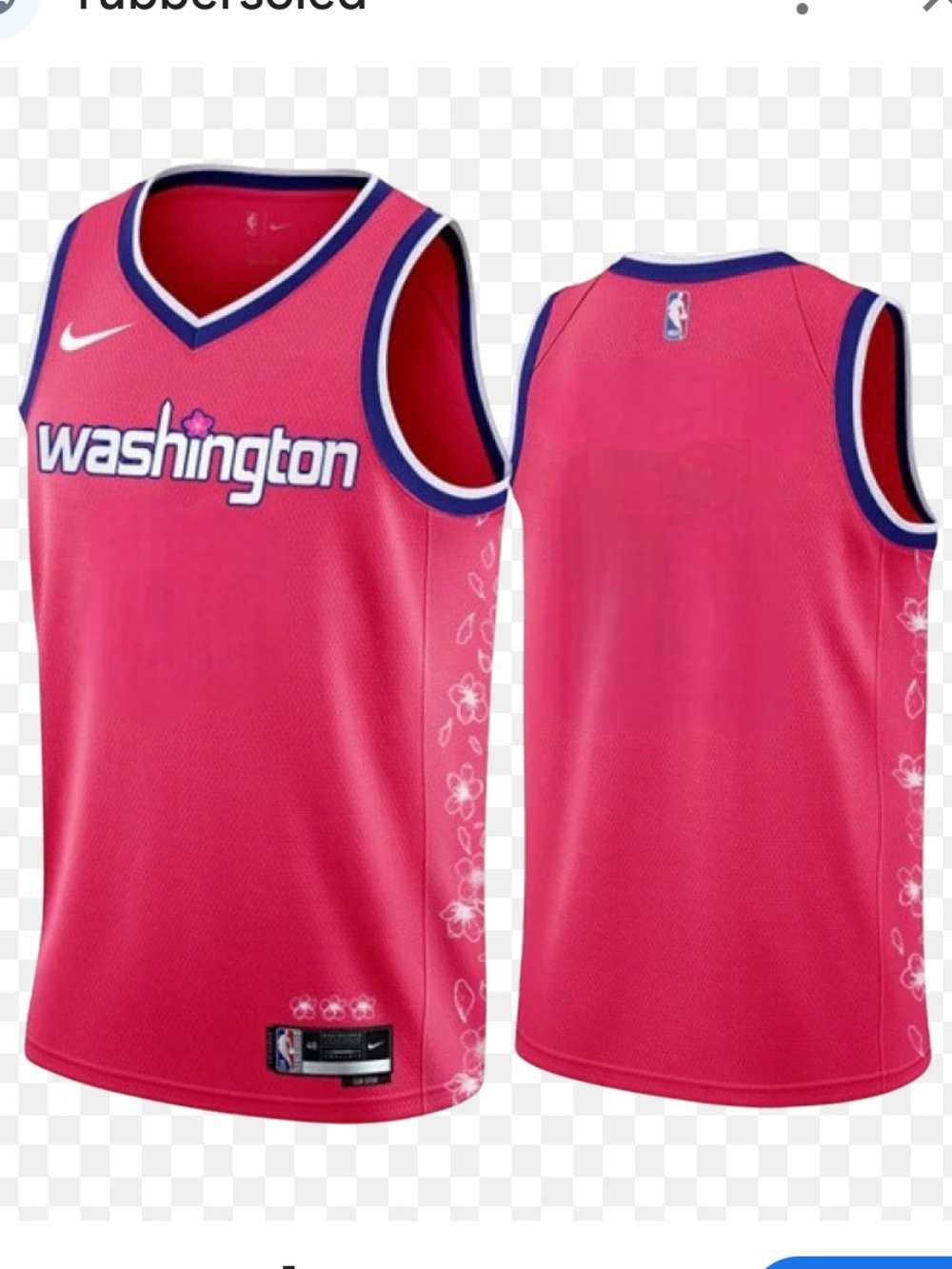 Nike Washington Wizards Jersey Mens XL Pink NBA Basketball City Edition